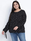 Danamic Floral Printed Plus Size Top