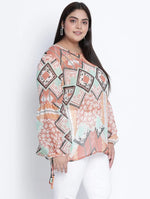 Vancour Freezt Printed Plus Size Top