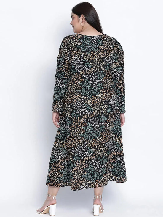 Gazzing Multicolor Animal Printed Plus Size Dress