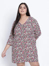 Bazzy Bliss Muticolor Plus Szie Dress