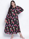 Maddlic Floristic Plus Size Dress