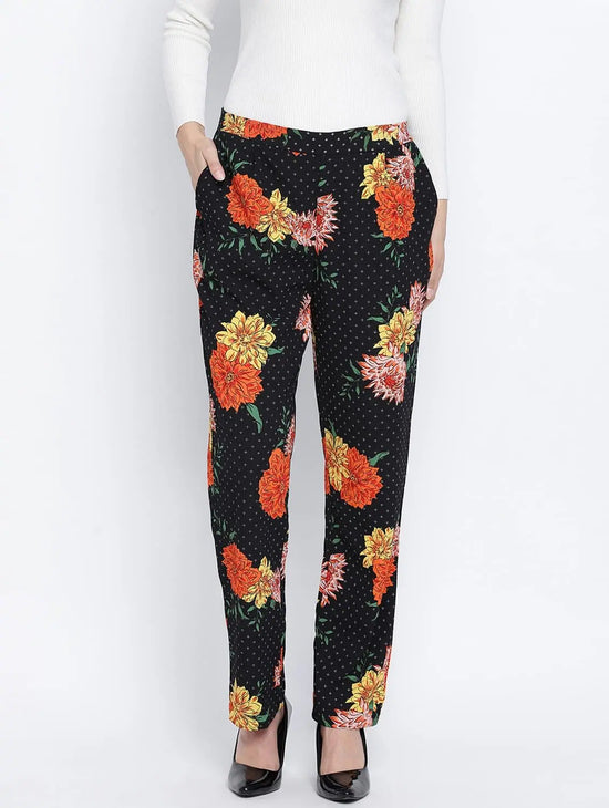 Spooky Flowerous Casual Women Pant