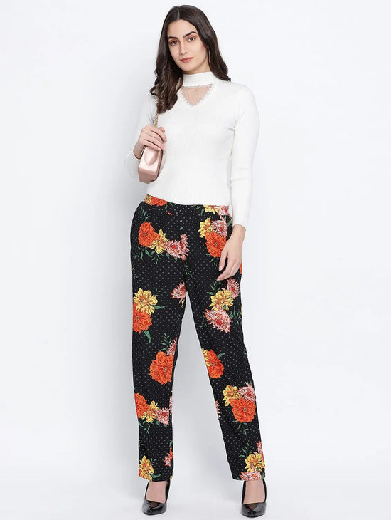 Spooky Flowerous Casual Women Pant