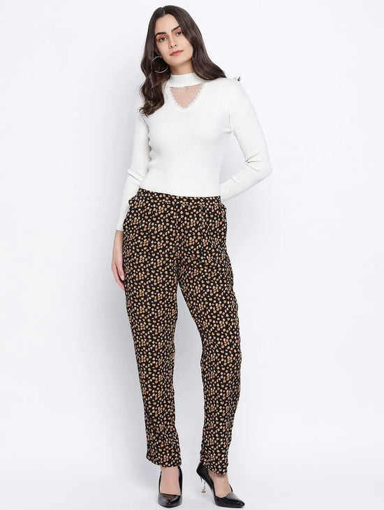 Ragallic Small Motif Casual Women Pant