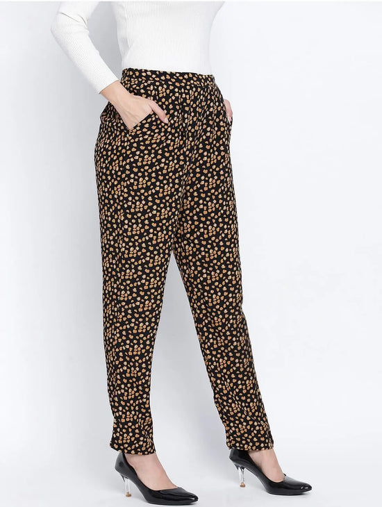 Ragallic Small Motif Casual Women Pant