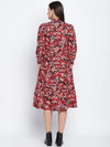 Whirling Motif Printed Women Dress