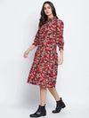 Whirling Motif Printed Women Dress