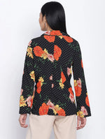 Swanky Litz Floral Print Women Blazer