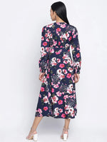 Oasis Bloom Floral Print Casual Women Dress