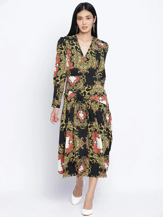 Deco Chic Abstract Printed Women Dress