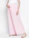 Baby Pastel Pink Maternity Smocking Waist Pants