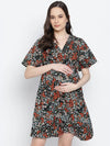 Fizzy Fiz Multicolur Floral Print Maternity Dress