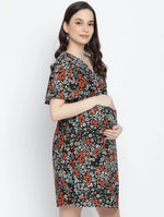 Fizzy Fiz Multicolur Floral Print Maternity Dress