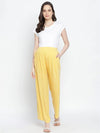 Daring Yellow Fallow Maternity Smocking Waist Pants