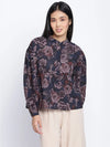 Aqose Black Printed Women Top