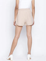 Gloden Blush Classy Women Linen Blend Shorts