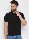 Pure Cotton Black Polo T-shirt