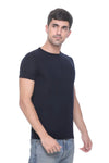 Soild Dark Blue Pure Cotton T-shirt