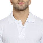 Pure Cotton White Polo T-shirt