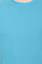 Soild Sky Blue Pure Cotton T-shirt