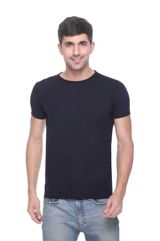 Soild Black Pure Cotton T-shirt