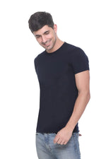 Soild Black Pure Cotton T-shirt