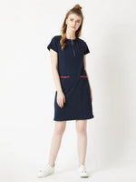 I Am Your Doll Shift Dress Navy Blue