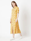 Look After Yourself Shirt Dress Multicolor-Base Yellow