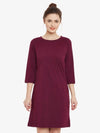 Take It Slow Shift Dress Magenta