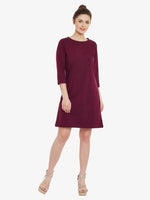 Take It Slow Shift Dress Magenta