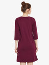 Take It Slow Shift Dress Magenta