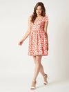 Altogether Better Bow Dress Multicolor-Base Off-White