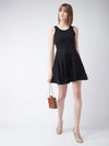 Whole Wide Whirl Skater Dress Black