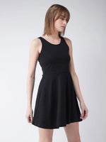 Whole Wide Whirl Skater Dress Black