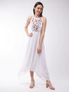 Back In My Arms Embroidered Maxi Dress Off-White