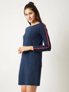 The Final Show Twill Sleeve Dress Navy Blue