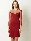 Precious Little Shift Dress Maroon