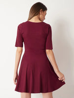 Skippy Heather Pearl Dress Maroon