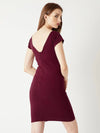 Alone Time Corset Dress Maroon