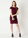 Alone Time Corset Dress Maroon