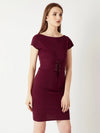 Alone Time Corset Dress Maroon