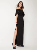 Heart To Finish Pearl Maxi Dress Black