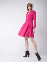 Criss Cross Tent Fit Dress Pink