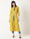 Blooming Dale Tie Up Maxi Multicolor-Base Yellow Top