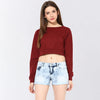 Big Is Beautiful Oversized Maroon Top