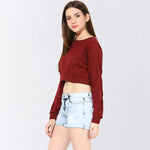 Big Is Beautiful Oversized Maroon Top