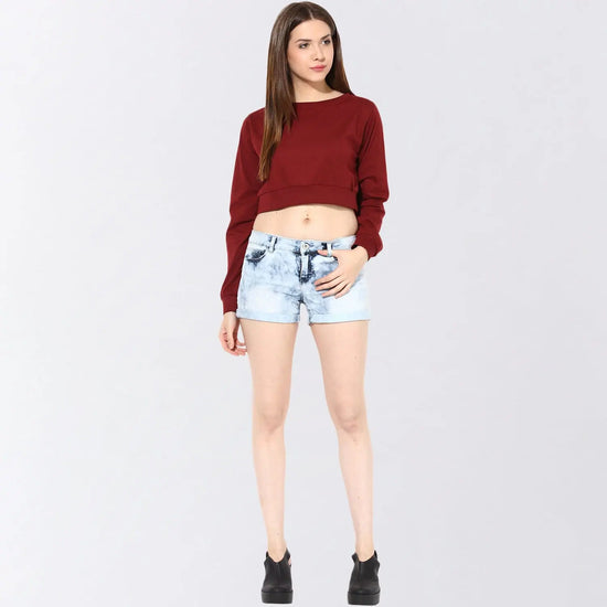 Big Is Beautiful Oversized Maroon Top