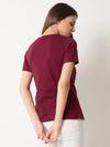 Unnatural Cuts Pearl Maroon Top