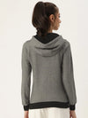 Women Solid Grey Full Sleeve Jacket