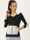 Women Solid Black Full Sleeve Jacket